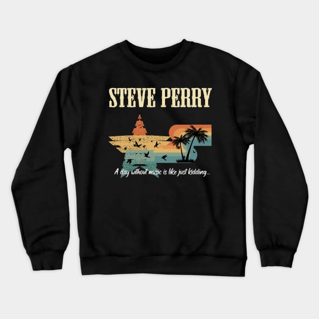 STEVE PERRY BAND Crewneck Sweatshirt by growing.std